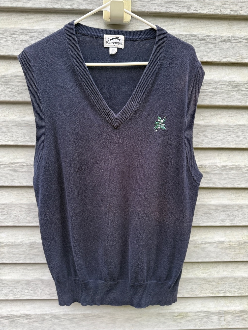 Slazenger | Vintage Mens Golf Vest Navy size Medium